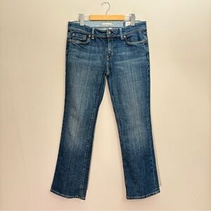 GAP Blue Boot Cut Jeans with Classic Wash & Button Flap Pockets *Short